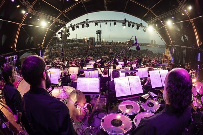 El concierto en la Playa de Sant Sebasti de Barcelona de junio del 2018, en una imagen de archivo