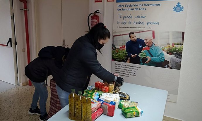 Coronavirus.- Los Hermanos de San Juan de Dios reparten alimentos a 120 familias