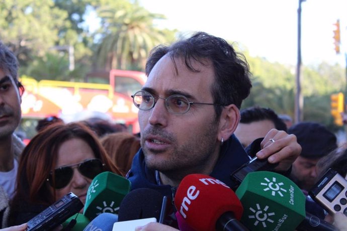 El coordinador general de IU Andalucía y portavoz de Adelante Andalucía, Toni Valero.