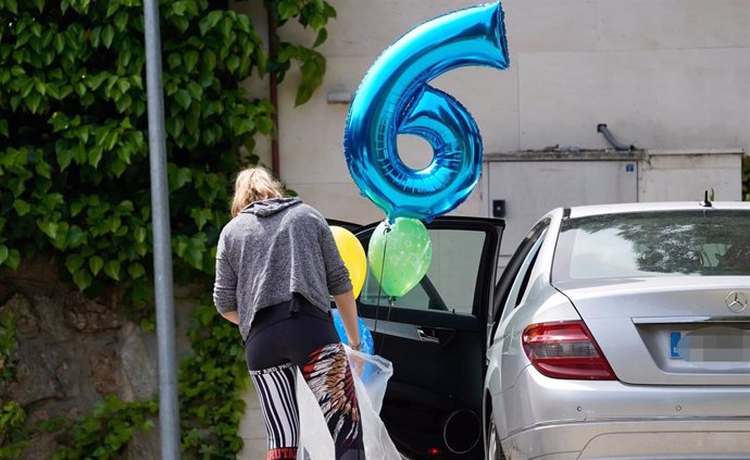 Detalles de los globos de la celebración del cumpleaños de Sergio Ramos Jr.