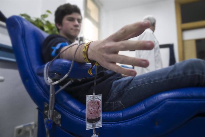 Imágenes de recurso de donaciones de sangre en el Centro de Transfusiones,Tejidos y Células de Sevilla. A 15 de Enero de 2020.