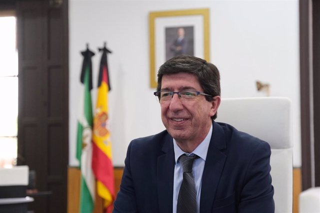 El vicepresidente de la Junta y consejero de Turismo, Regeneración, Justicia y Administración Local, Juan Marín.