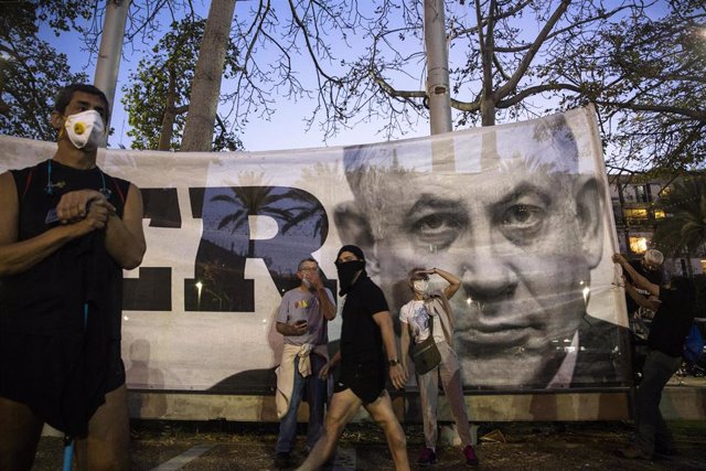 Protestas contra el acuerdo de gobierno en Israel