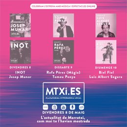 Cartel de la celebración del lanzamiento de 'mtxi.Es'