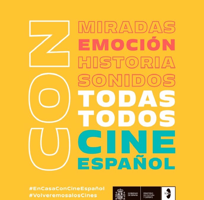 Imagen de la campaña 'Todas, todos, cine español' del Ministerio de Cultura y Deporte