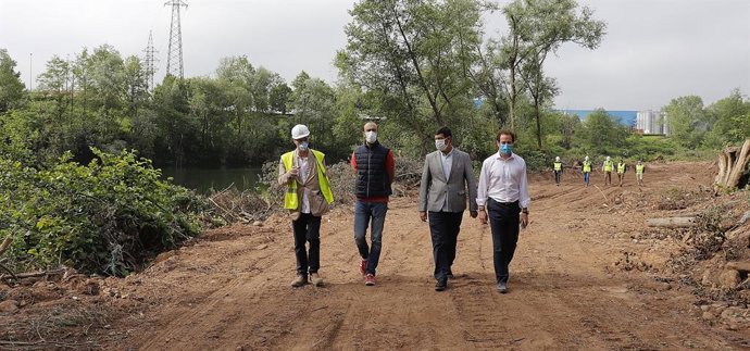Inicio de las obras de la pasarela del Besaya