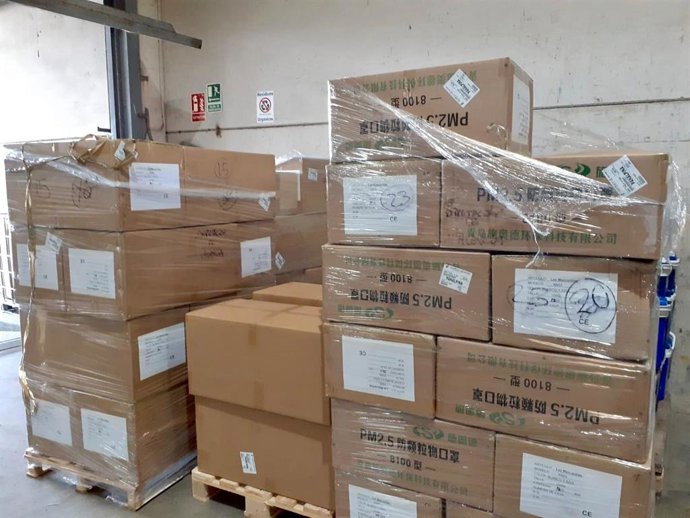 Mascarillas que repartirá la Diputación