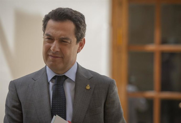 El presidente de la Junta de Andalucía, Juanma Moreno