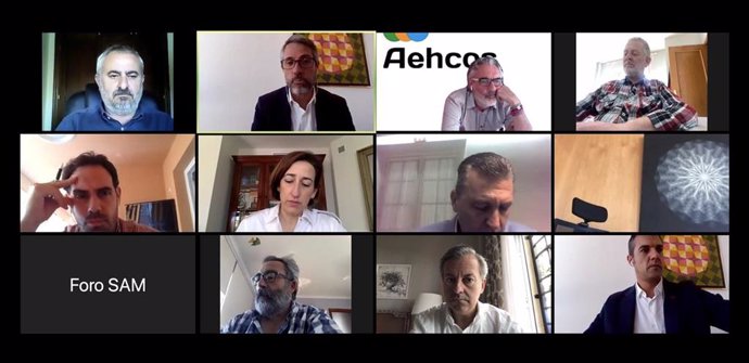 Videconferencia de productors y empresas de Sabor a Málaga con el vicepresdiente de la DIputación Juan Carlos Maldonado