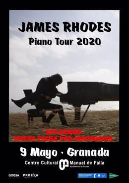 Aplazado el concierto de James Rhodes en Granada