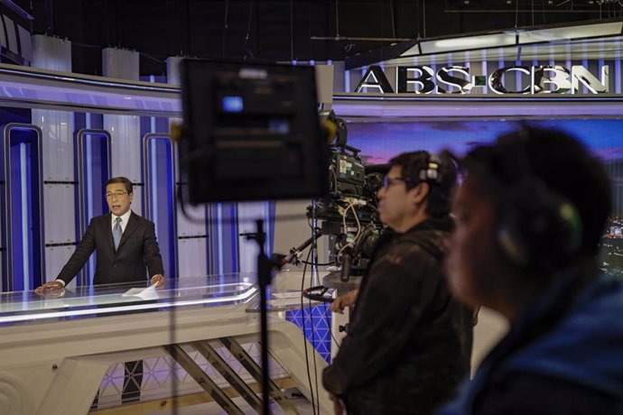 Imagen de archivo de un plató de la cadena de televisión filipina ABS-CBN.