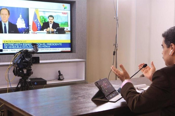 El presidente de Venezuela, Nicolás Maduro, durante una entrevista en TeleSUR.