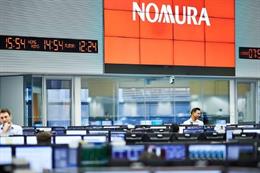 Logo de la firma de inversiones japonesa Nomura.