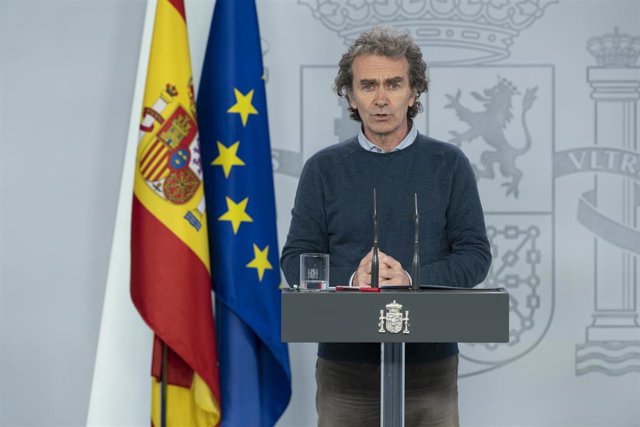 El director del Centro de Coordinación de Alertas y Emergencias Sanitarias del Ministerio de Sanidad, Fernando Simón, en rueda de prensa para informar de la evolución de la COVID-19.