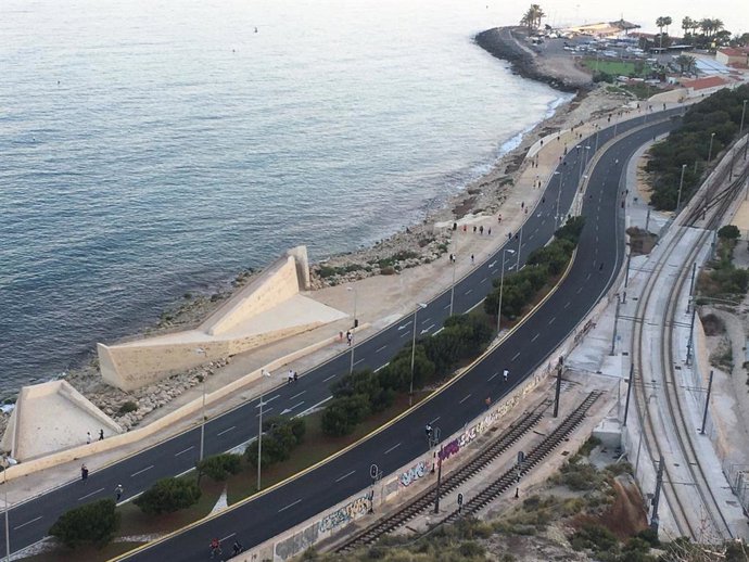 La avenida de la Vila Joiosa, en La Cantera, vista desde la Serra Grossa.