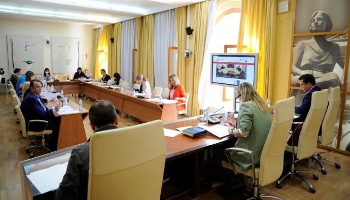 Reunión de la Junta de Portavoces para aprobar el orden del día del pleno de la Asamblea del 12 de mayo