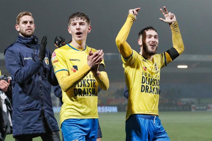 Los jugadores del Cambuur celebran un triunfo