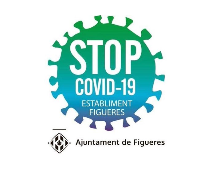 Sello 'Stop Covid-19' de Figueres