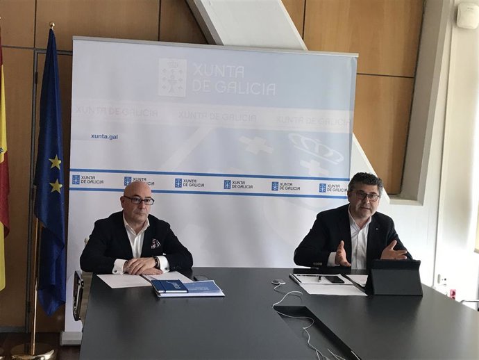 El Delegado Territorial De La Xunta, Ovidio Rodeiro, Y El Director Del Igape, Juan Cividanes, En La Presentación Al Sector Del  Plan Turístico Junto A La Directora De Turismo De Galicia, Nava Castro