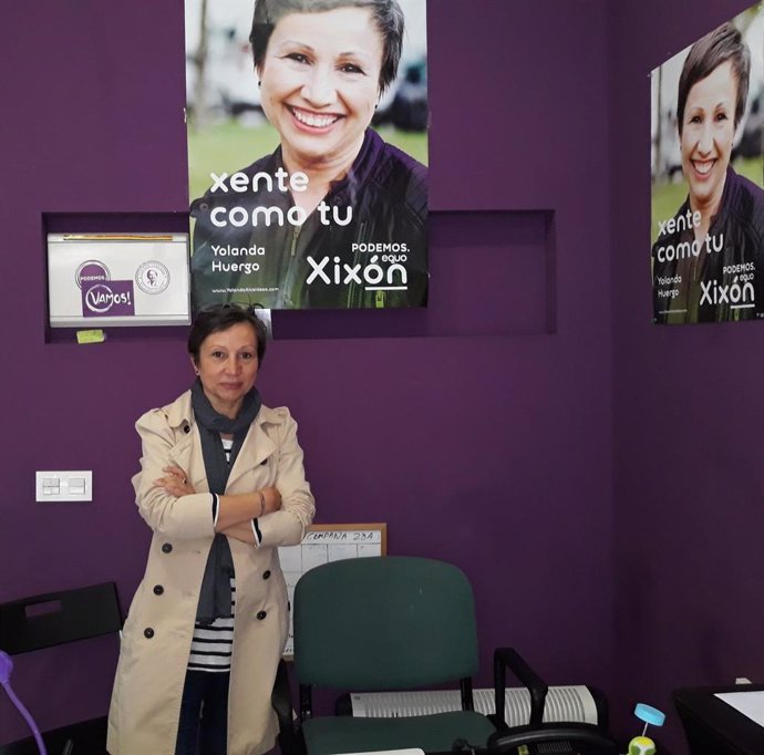 Yolanda Huergo, candidata de Podemos-Equo Xixón a la Alcaldía de Gijón