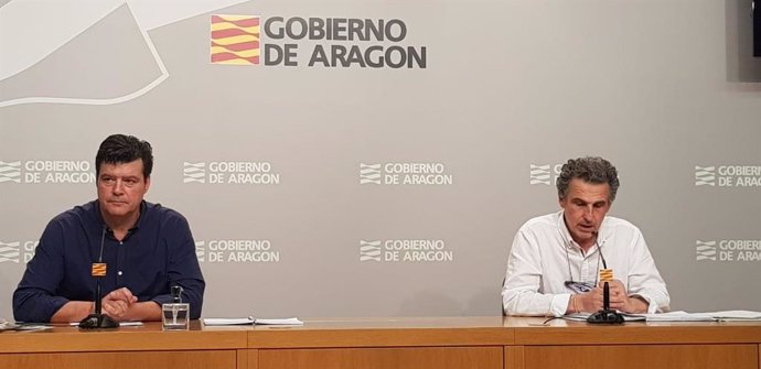 Javier Allué y Franciso Javier Falo informan sobre la desescalada del confinamiento por la pandemia en Aragón