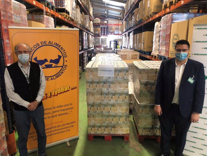 Coronavirus.- Mercadona dona 11.500 kilos de productos de primera necesidad al b