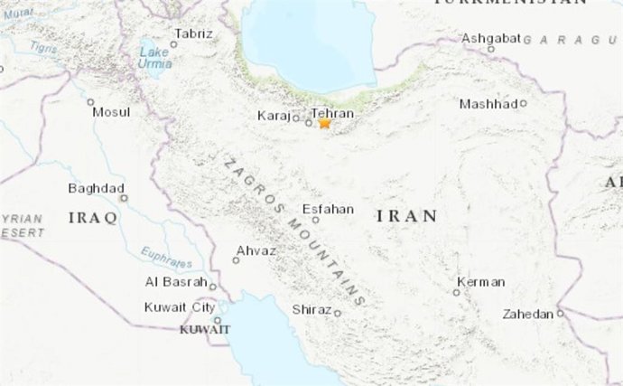 Terremoto en los alrededores de la capital de Irán, Teherán