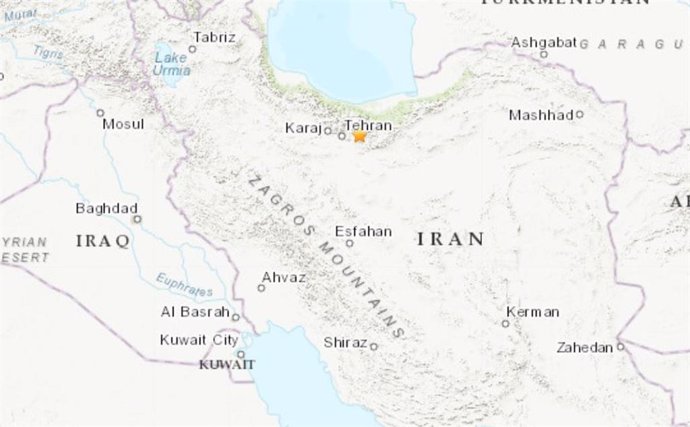 Irán.- Mueren dos personas y más de 30 resultan heridas por un terremoto en los 
