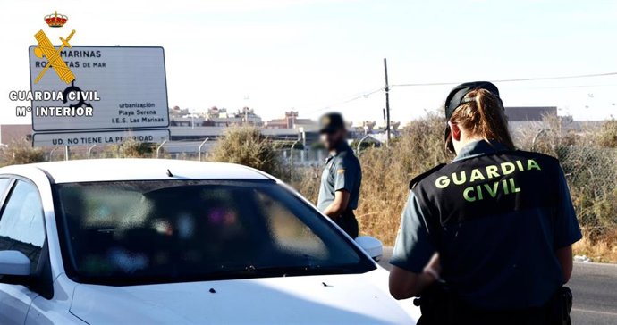 Control de tráfico de la Guardia Civil