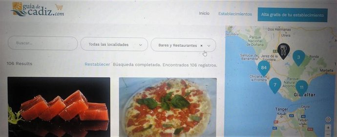 Guía de Cádiz crea un portal que aglutina a comerciantes y hosteleros que sirven comida a domicilio