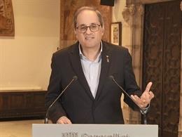 El presidente de la Generalitat, Quim Torra