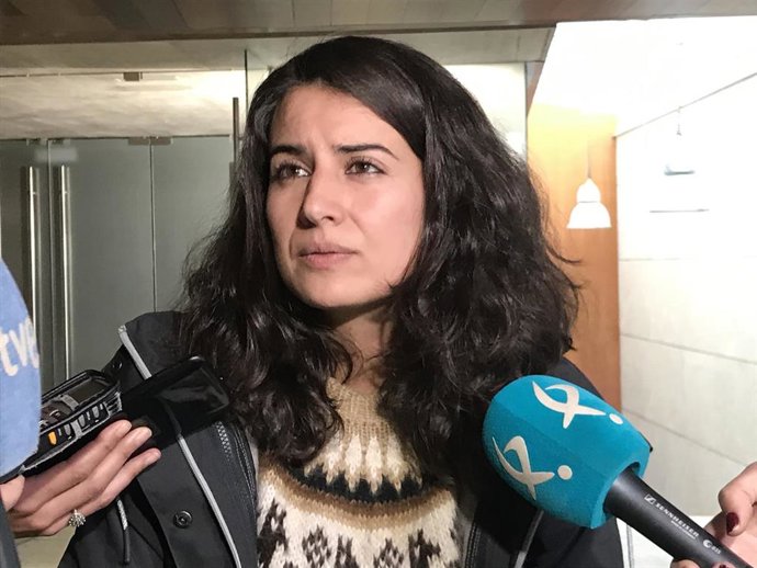 La portavoz parlamentaria de Unidas por Extremadura, Irene de Miguel, en una imagen de archivo.