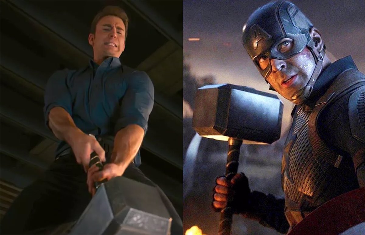 La verdadera razón por la que Capitán no levanta el martillo de Thor en Vengadores 2 pero sí en Endgame