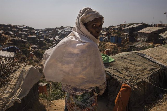 Una refugiada rohingya en Bangladesh