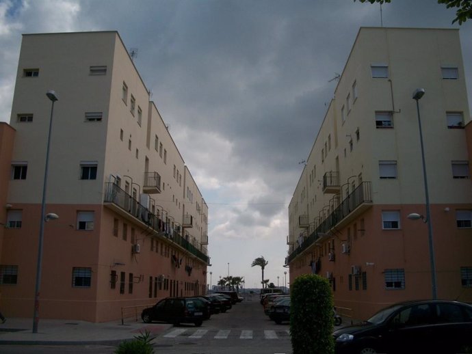 Viviendas de la Barriada de la Paz en Cádiz