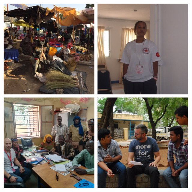 Cooperantes en Haití, Mali e India y foto de Senegal