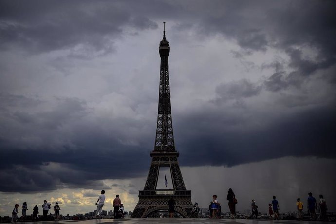 Vista de la Torre Eiffel de París, Francia