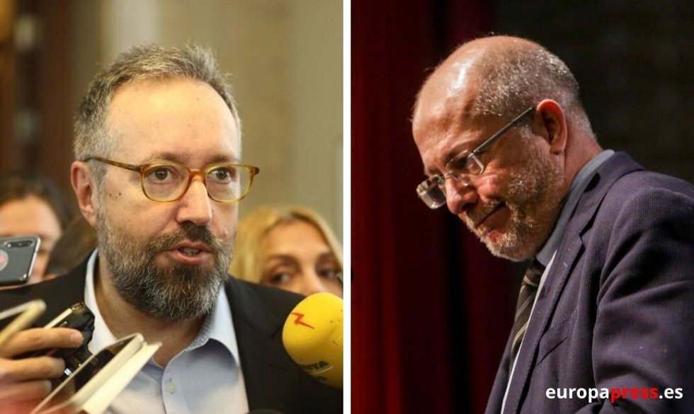El exdirigente de Cs, Juan Carlos Girauta, y el vicepresidente de la Junta de Castilla y León, Francisco Igea