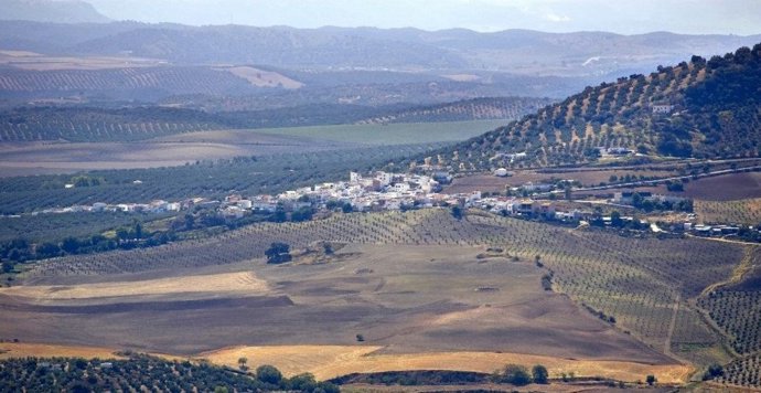 Vista de Ventorros de Balerma, aldea dividida entre Iznájar (Córdoba) y Loja (Granada).