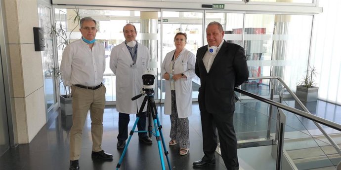 Cámara  termográfica instalada en el Hospital Valle de Los Pedroches de Pozoblanco