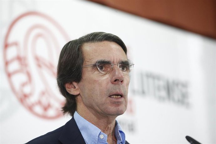 El expresidente del Gobierno y presidente de la Fundación FAES, José María Aznar, ofrece la conferencia de clausura del curso 'España: calidad democrática, cohesión y futuro del bienestar'  dentro de los Cursos de verano de El Escorial 2019.