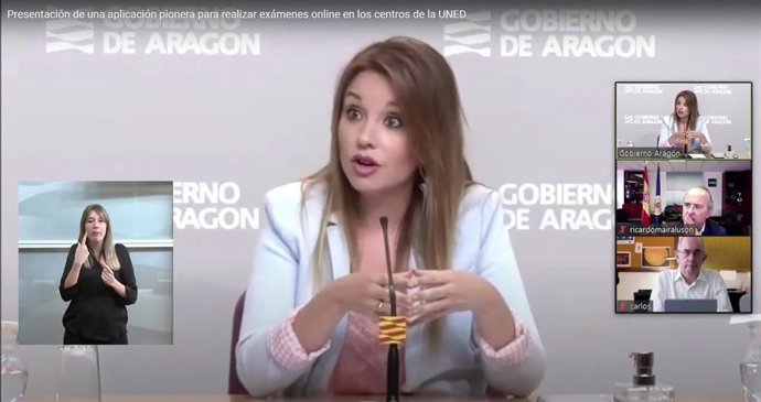 Rueda de prensa de presentación de la herramienta de la UNED de Barbastro