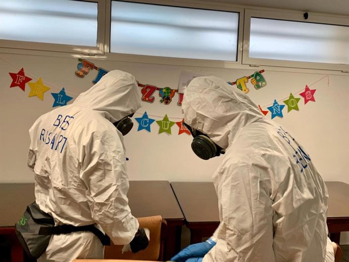 Los bomberos de la provincia en una residencia