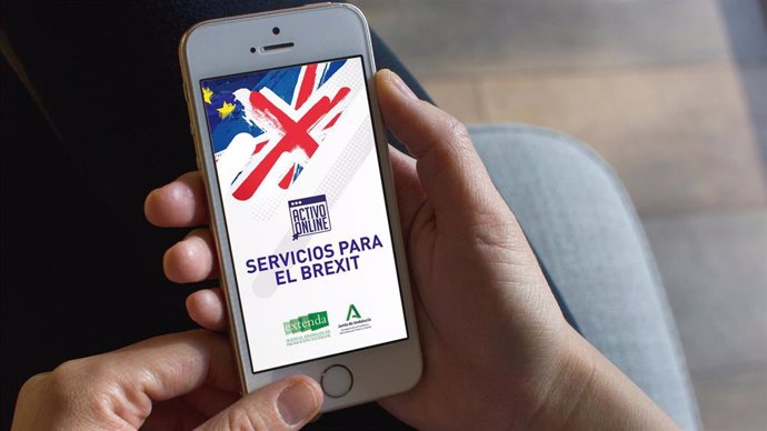 Imagen de los servicios online que ofrece Extenda a las empresas andaluzas ante el Brexit. 