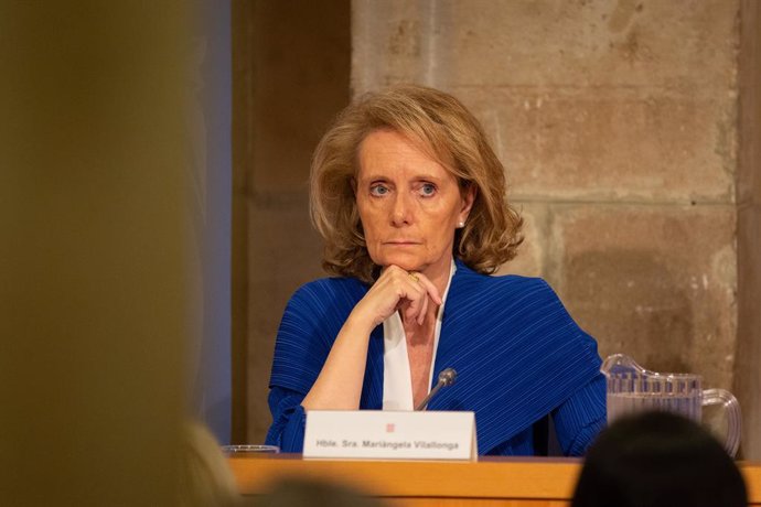La consellera de Cultura, Maringela Vilallonga en la presentació de la 22 Fira Mediterrnia de Manresa, a Barcelona , a 2 d'octubre de 2019 (arxiu)