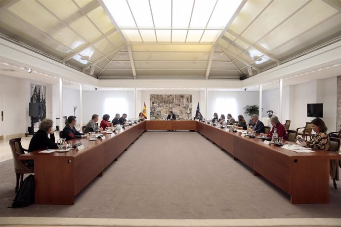 El presidente del Gobierno, Pedro Sánchez, preside la reunión del Comité Técnico de la Desescalada, en una imagen de archivo