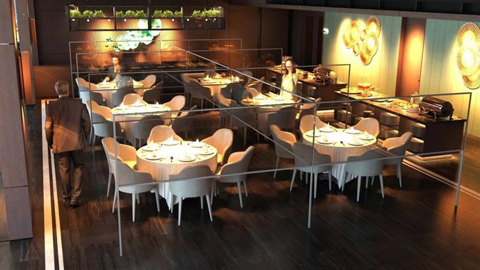 La Industria Toledana Extrusiones Toledo, Radicada En La Capital Castellanomanchega, Ha Desarrollado Unas Mamparas Modulares Con El Fin De Que Los Establecimientos Públicos O Privados Puedan Utilizarlas Para Separar Ambientes De Forma Eficaz