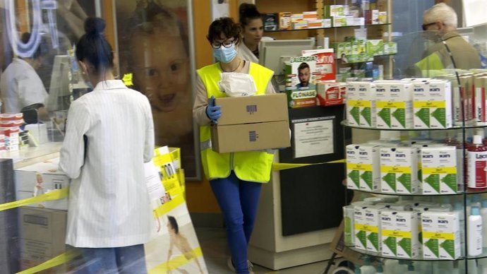 Farmacia. Medicamentos. Foto de archivo.