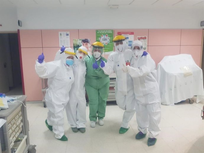 Profesionales de Enfemería en el Hospital Clínico Universitario Virgen de la Victoria