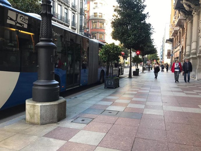 Autobús de Oviedo en una imagen de archivo.